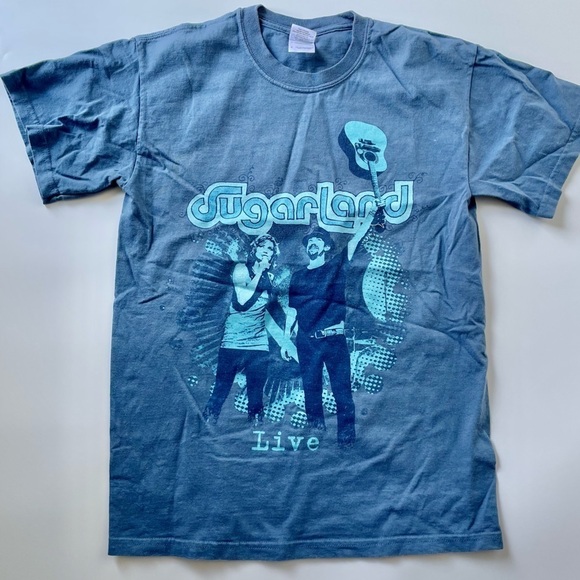 Sugarland Band Tee Country Live Tour Blue S - Picture 1 of 7